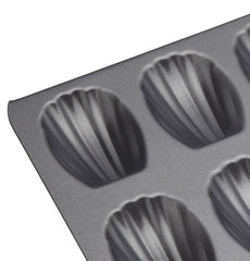 MasterClass Carbon Steel Non-Stick 12 Hole Madeline Pan