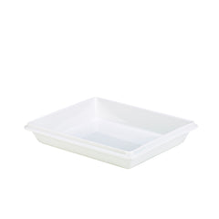 GenWare White 1/2 Porcelain Gastronorm Dish 2.6L