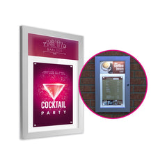 Mileta Illuminated Key Lock Display Case A4-A2