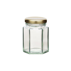 KitchenCraft Homemade Hexagonal Jar w/ Twist-off Lid 110ml