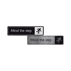 Mileta Aluminium Mind the Step Doorway Sign