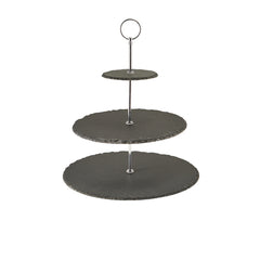 Genware Slate 3-Tier Cake Stand