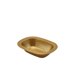GenWare Gold Vintage Steel Pie Dish 16x12x3.5cm (Pack of 12)