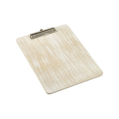 GenWare White Wash Wooden Menu Clipboard A4