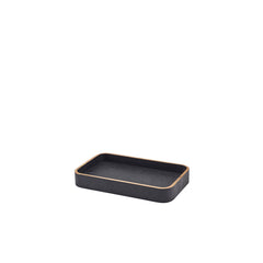 GenWare Black Wood Veneer Tray 23x13.8cm